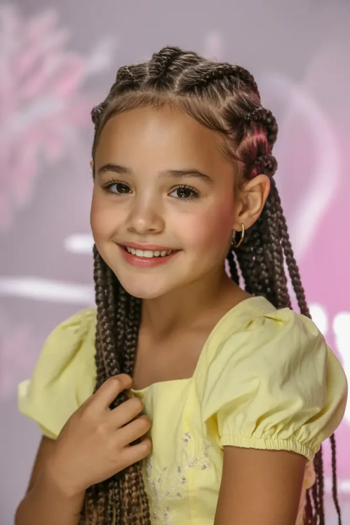25 Easy Braided Pigtails for Kids That Look Adorable 17 9.box braided pigtails for kids