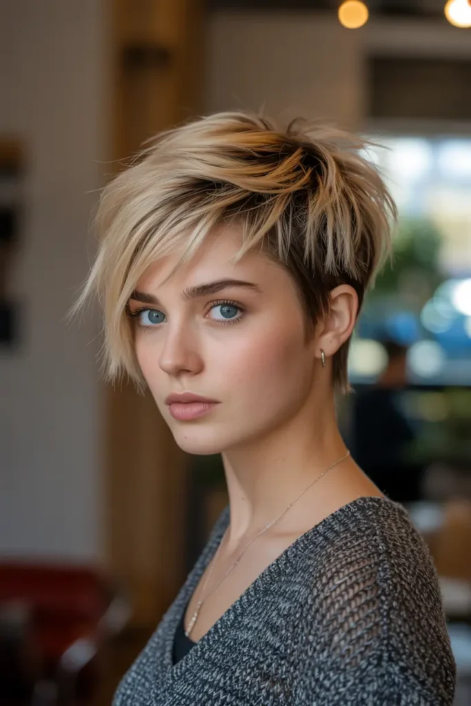 9.messy razored pixie bob
