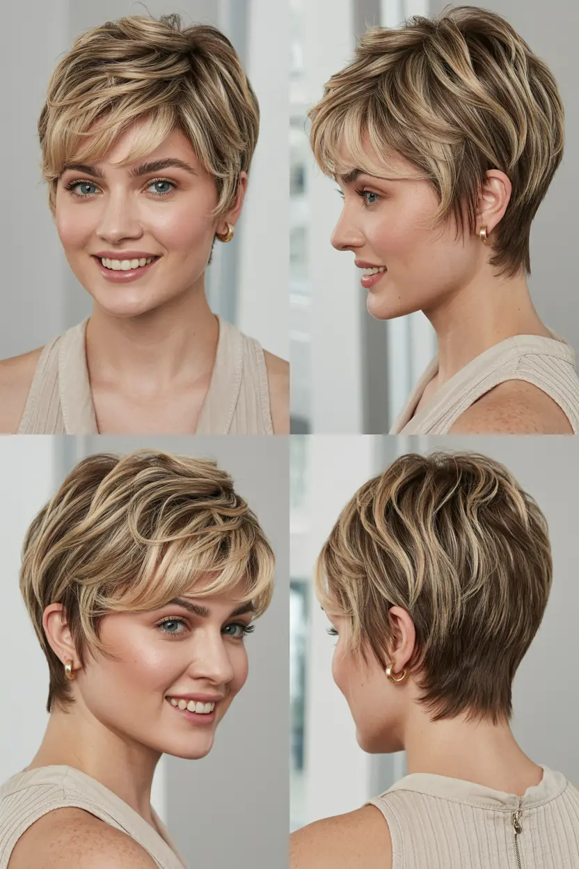1.flattering bronde shaggy