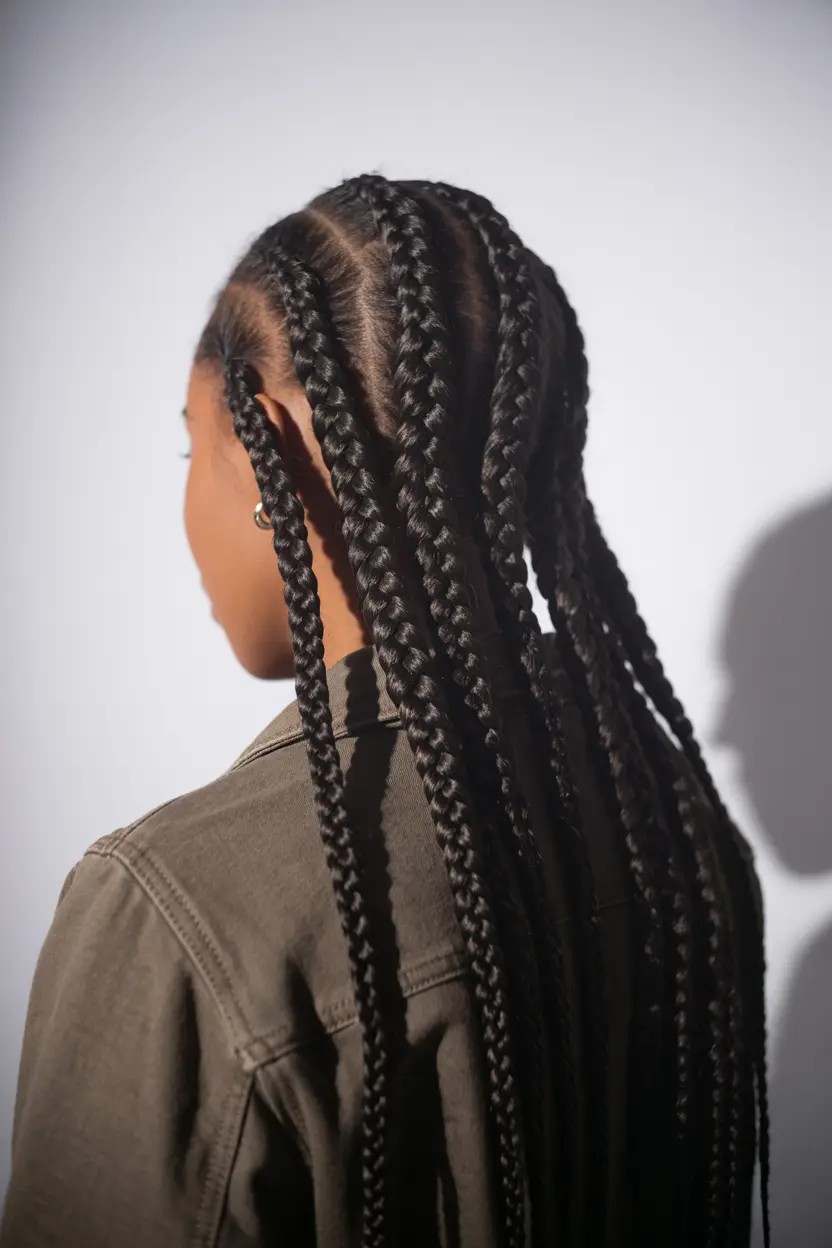 1.jumbo box braids