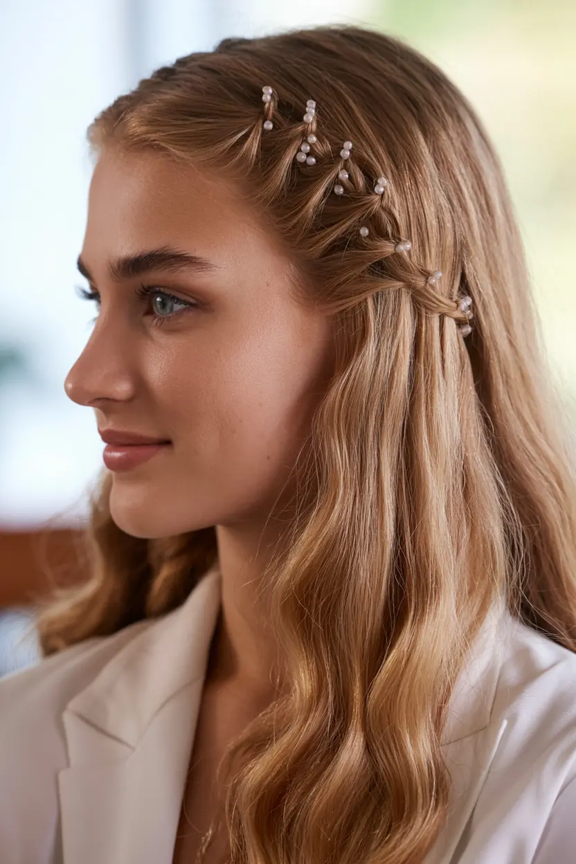 10.boho braided half up