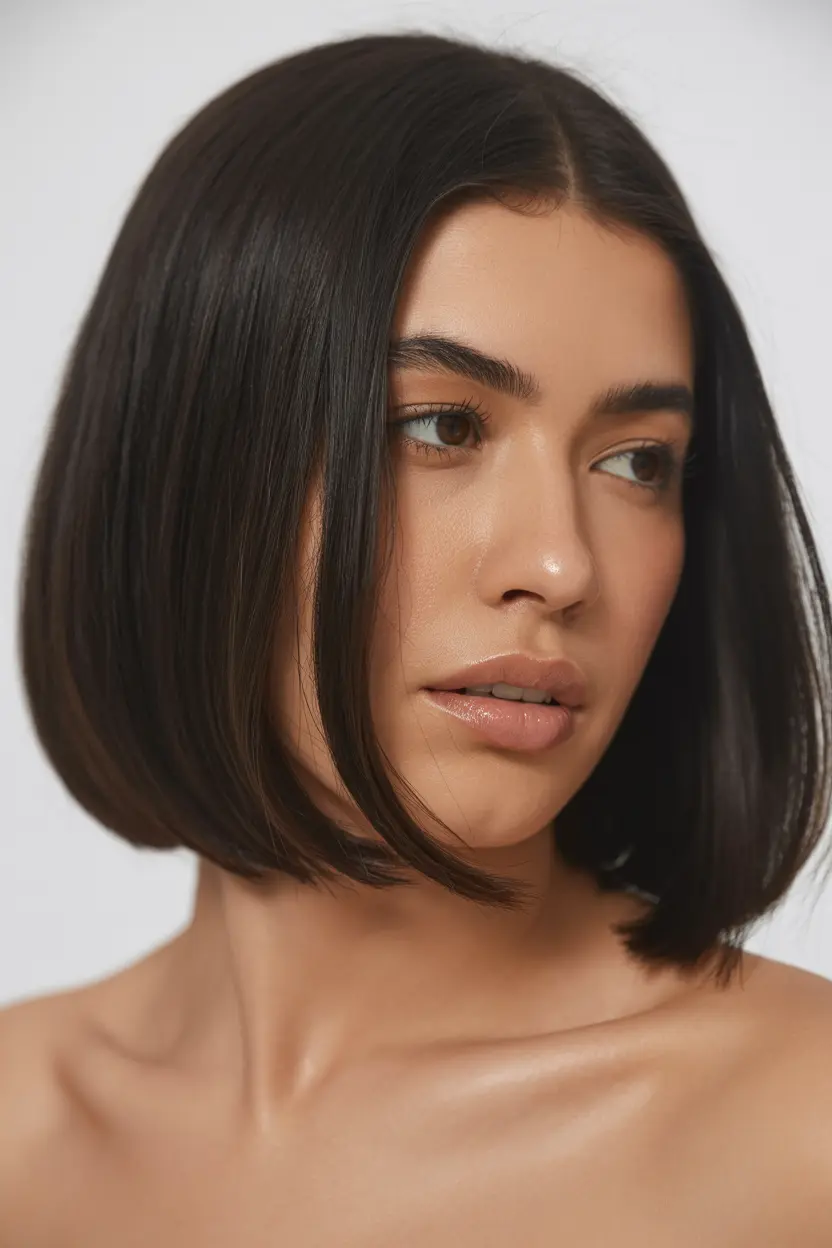 10.layered sleek bob