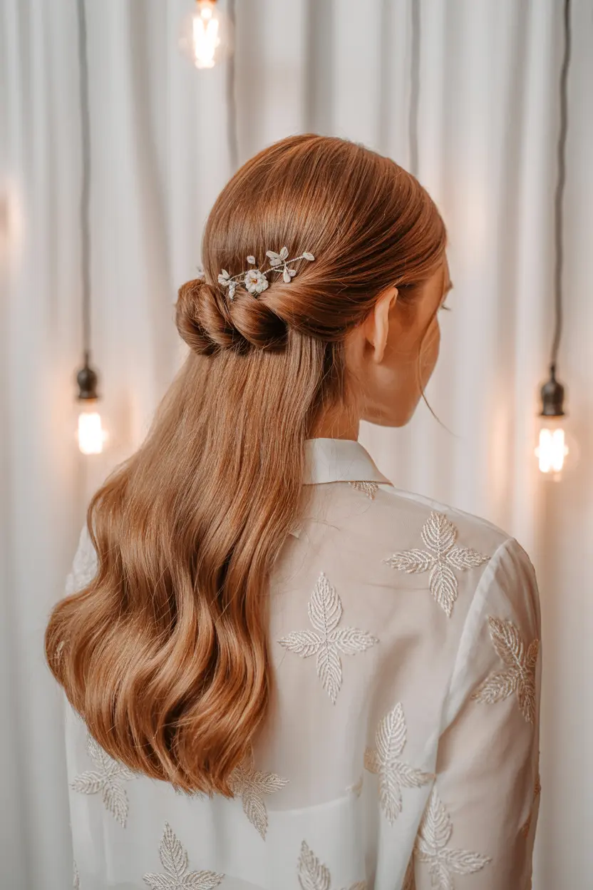 11.effortless twist wedding hair