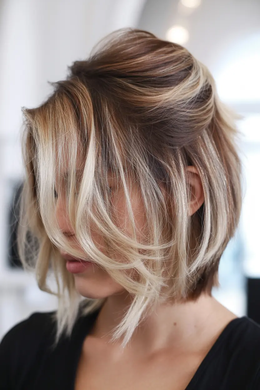 13.stacked A line bob with lifted crown