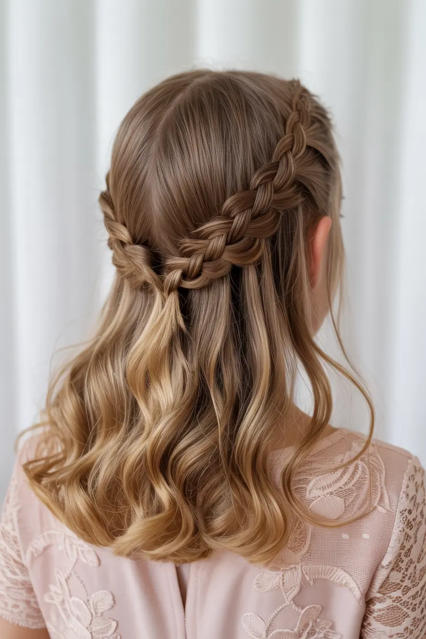 13.twisted half up style