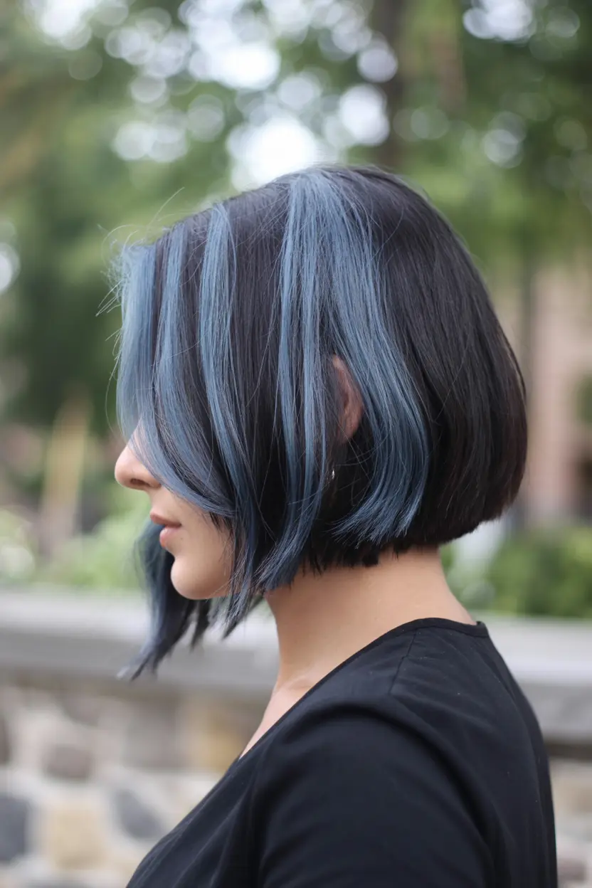 15.sleek rounded bob