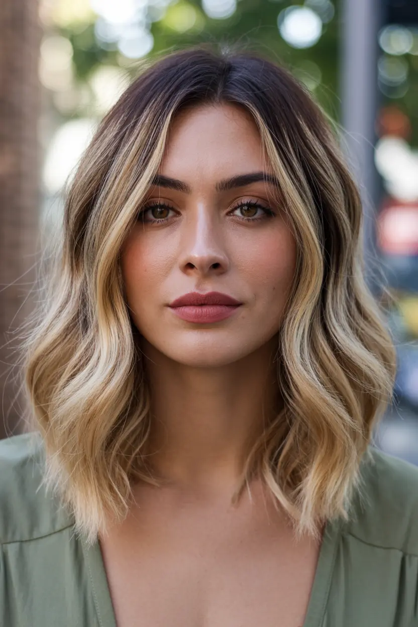 15.waves with balayage