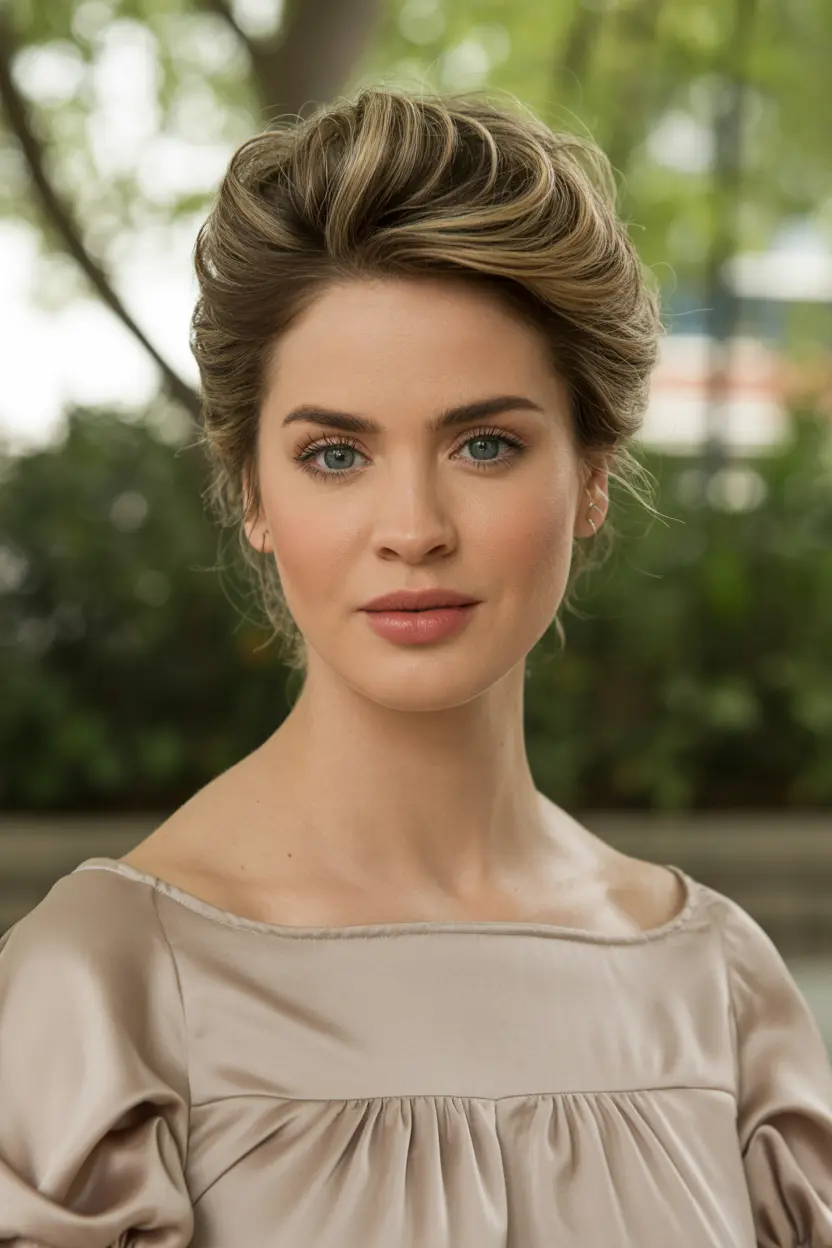 16.natural pompadour