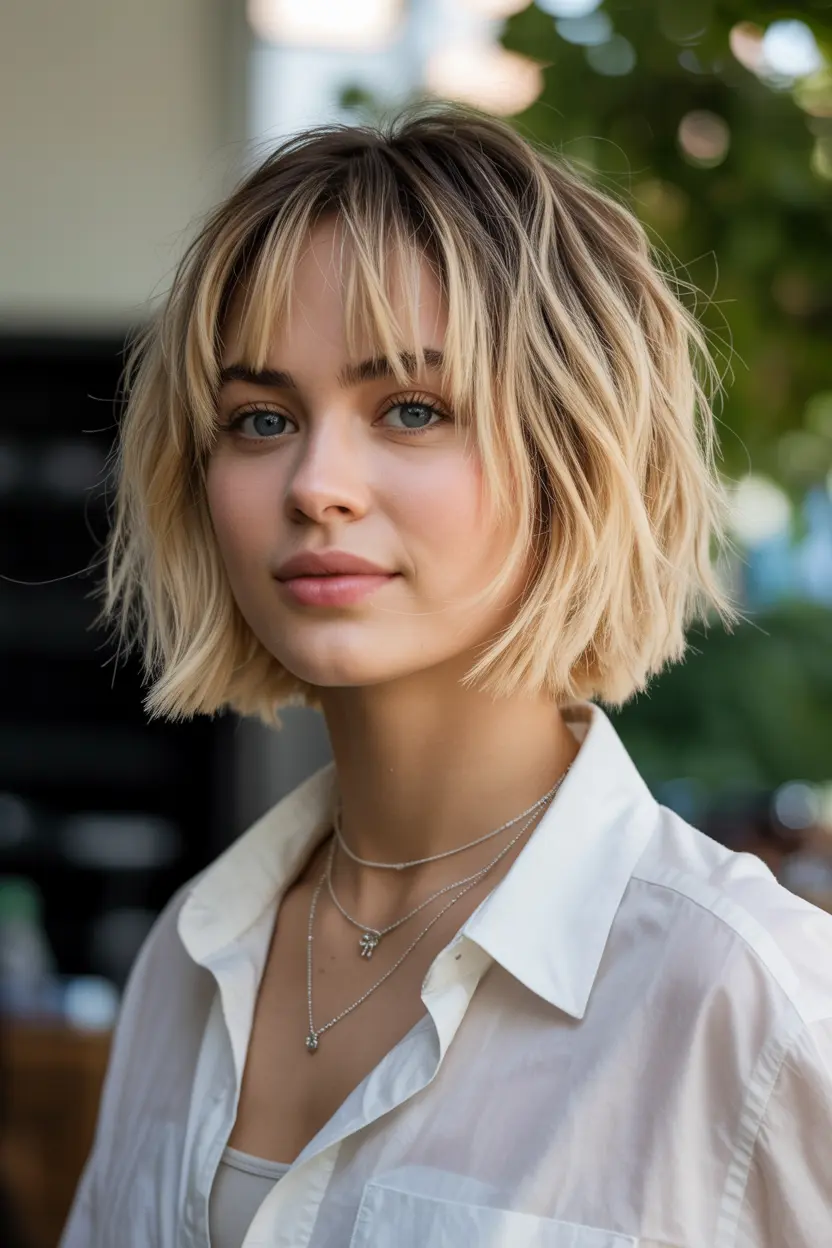 16.wavy sassy bob