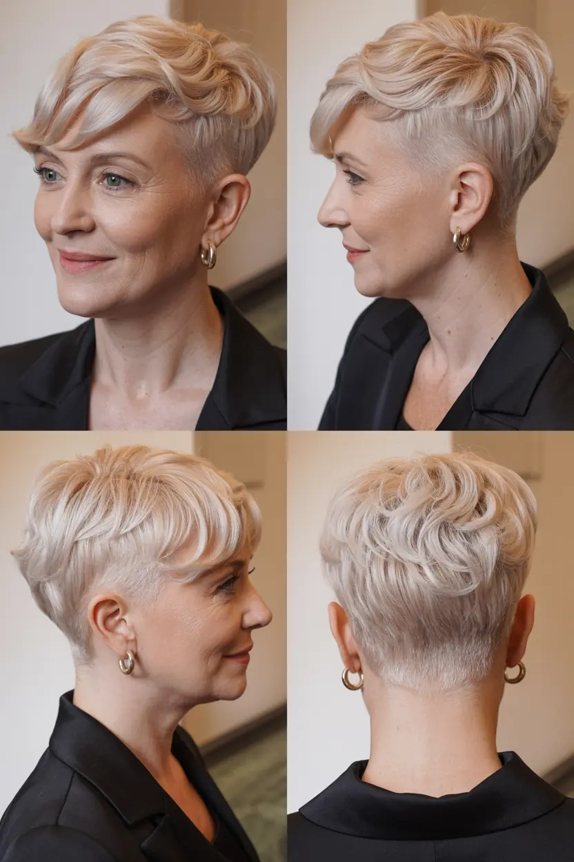 17.blonde pixie undercut