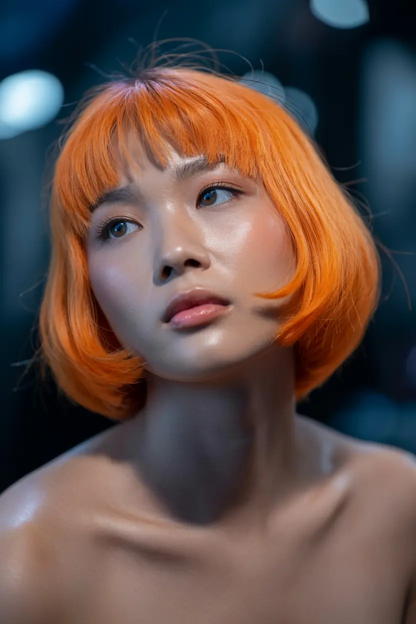 17.butterfly haircut on bright gingrer hair