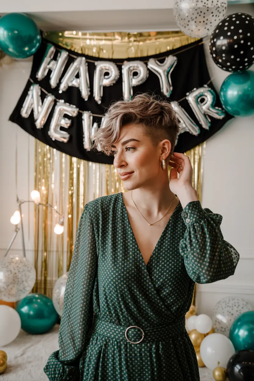 17.wavy pixie for new year