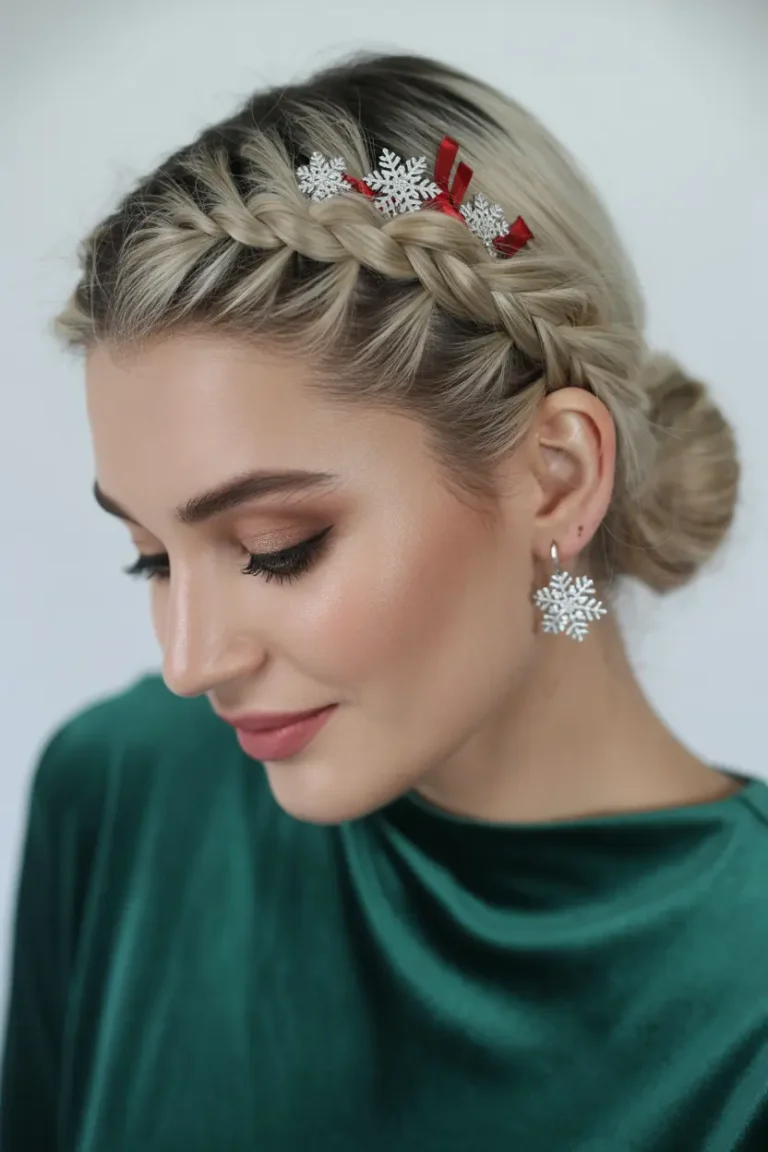 60 Festive Hairstyles for Christmas Party to Look Stunning