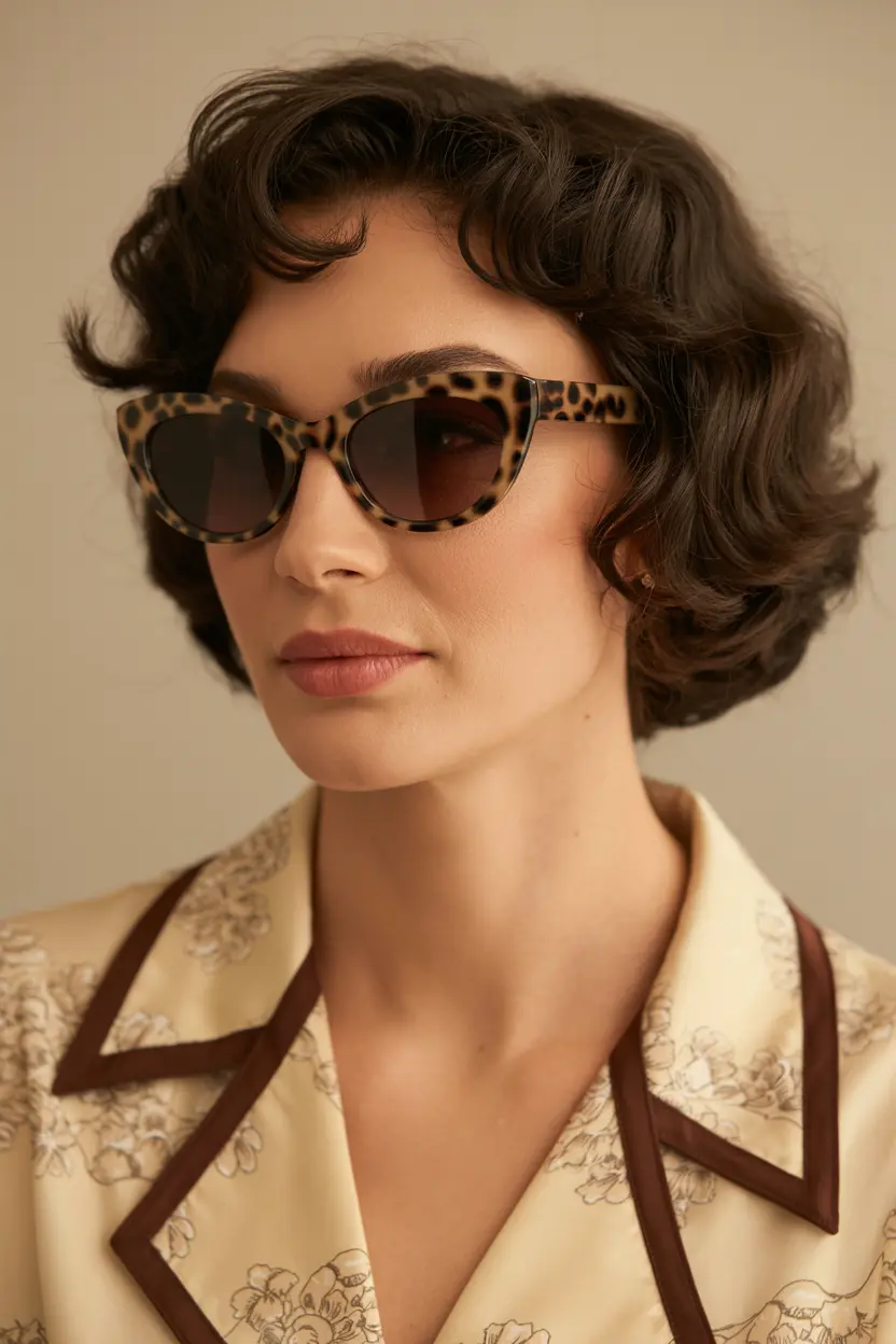 20.dark bronde short curly hairstyle