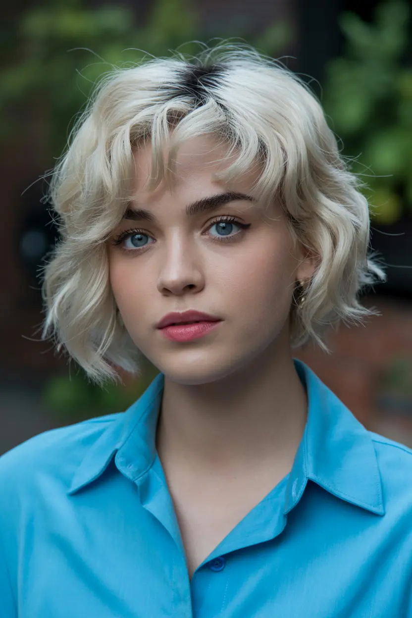 21. cute butterfly haircut with big waves