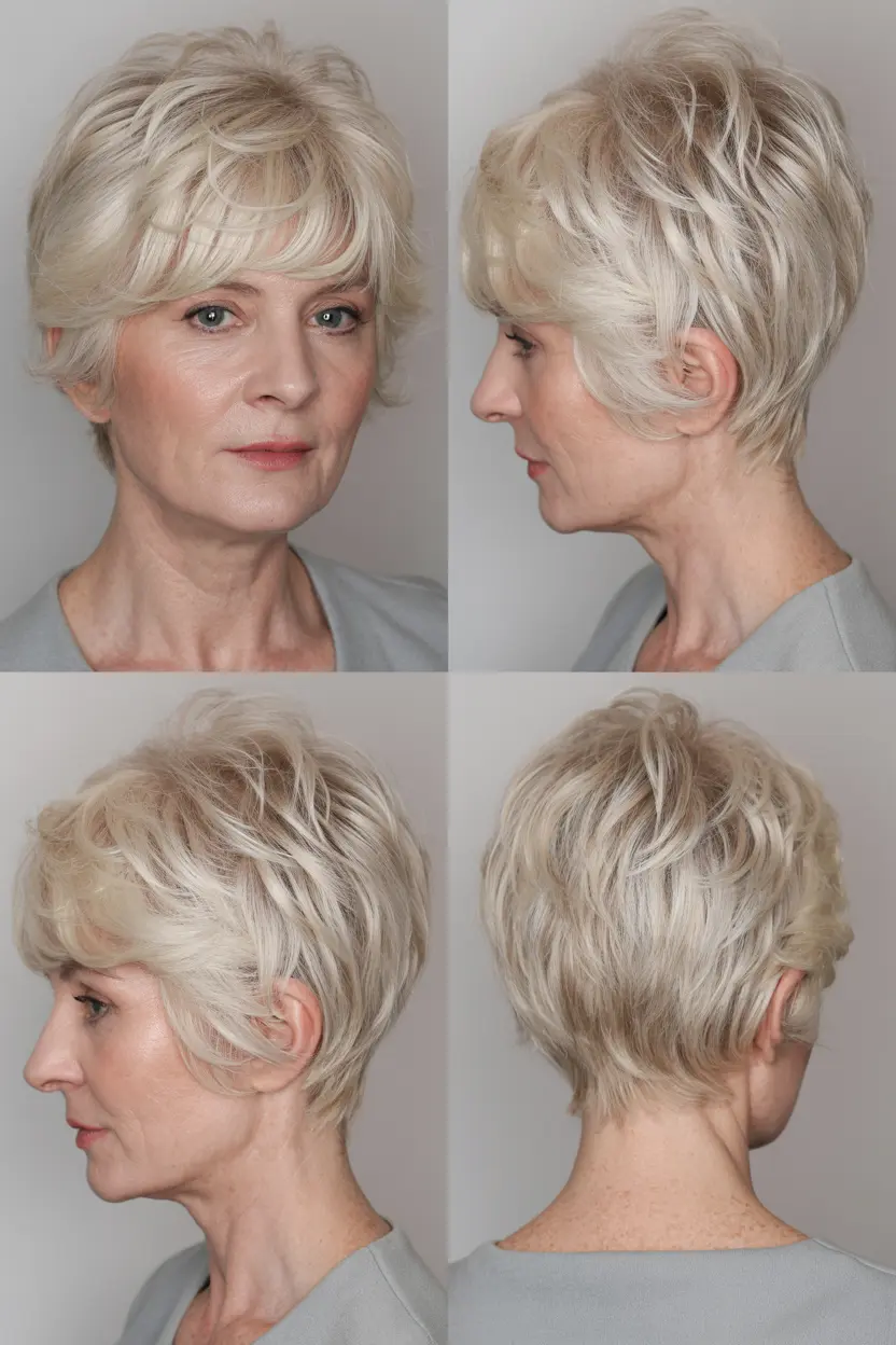 21.chic pixie cut with wispy fringe
