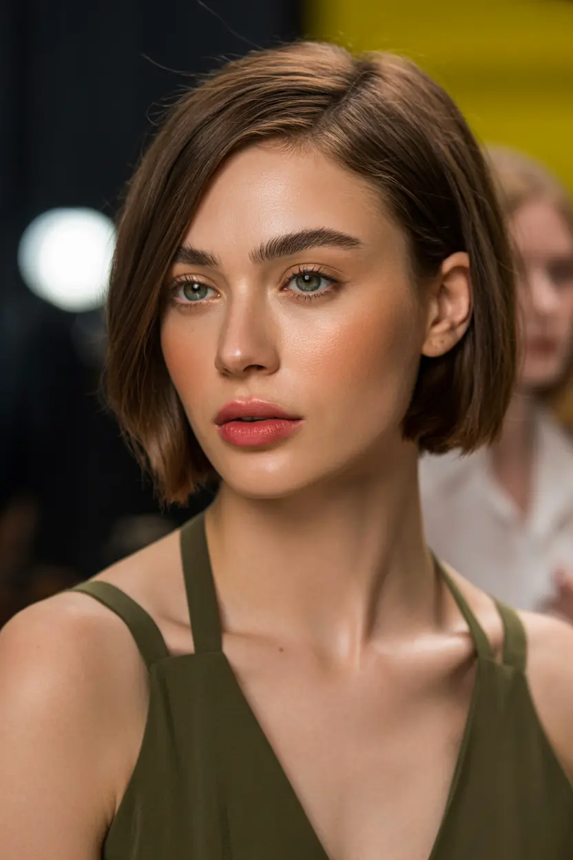 21.wet look bob