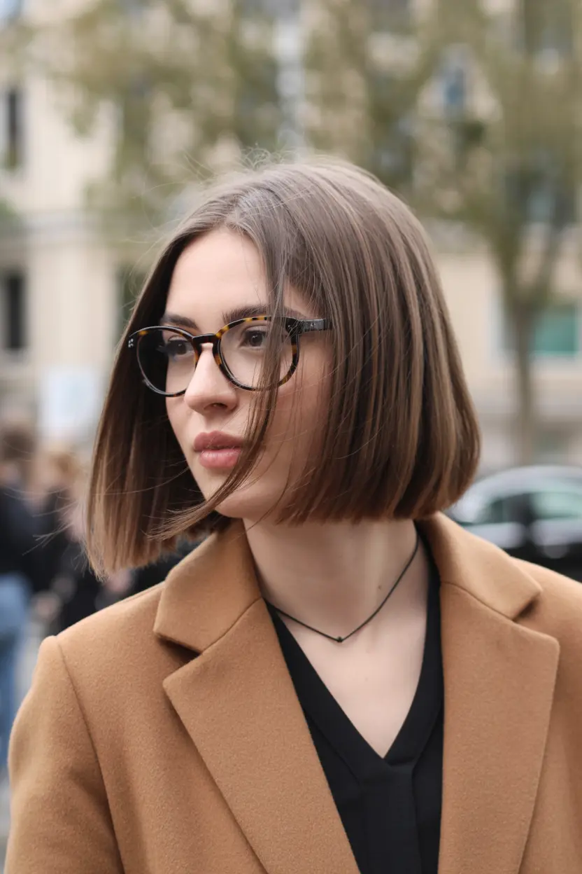 22.classy shoulder length butterfly haircut