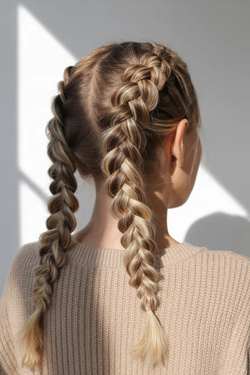 22.fishtail braided pigtail