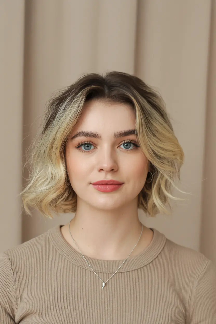 23.wavy shoulder length