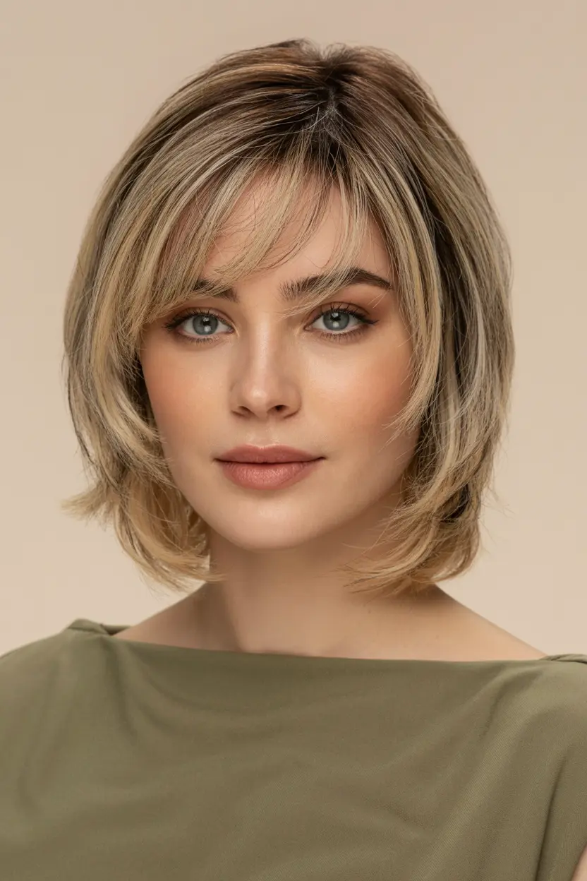 26.feathered bangs