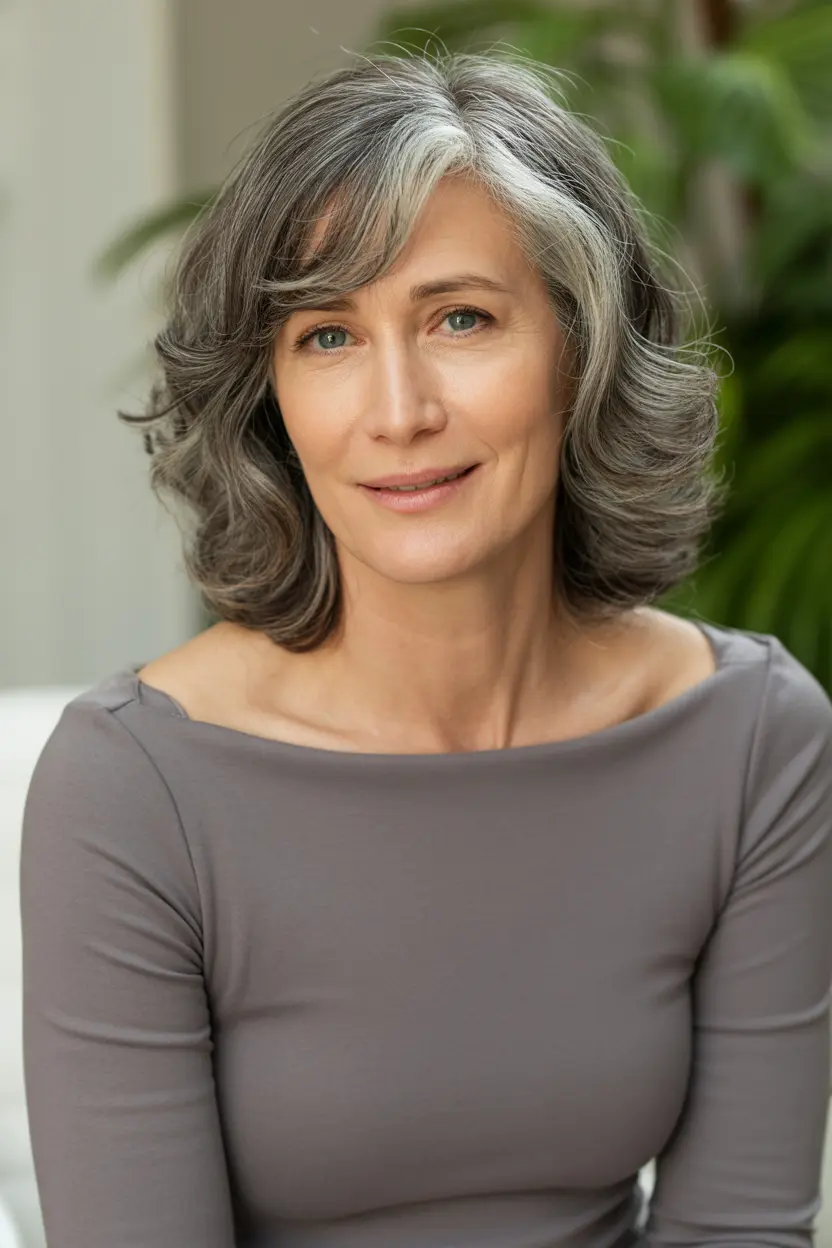 26.mid length textured hair