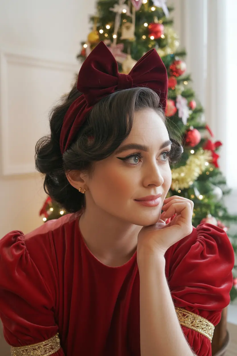 27. low twisted roll with velvet accessories