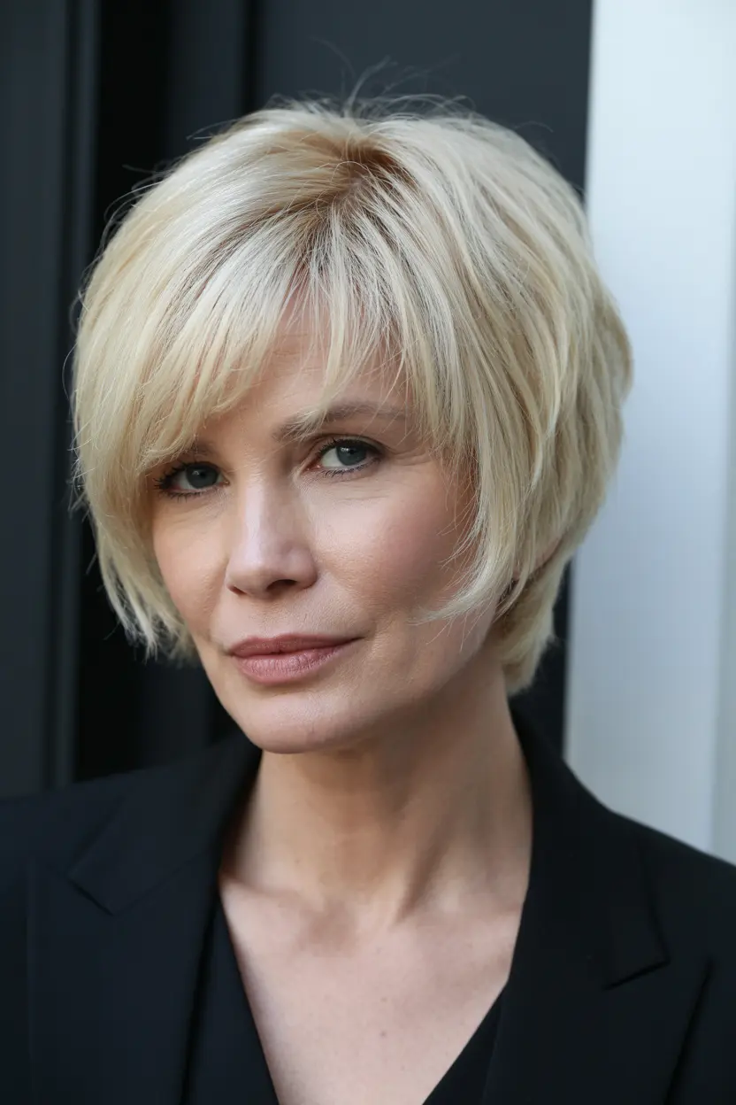 27.voluminous straight pixie bob
