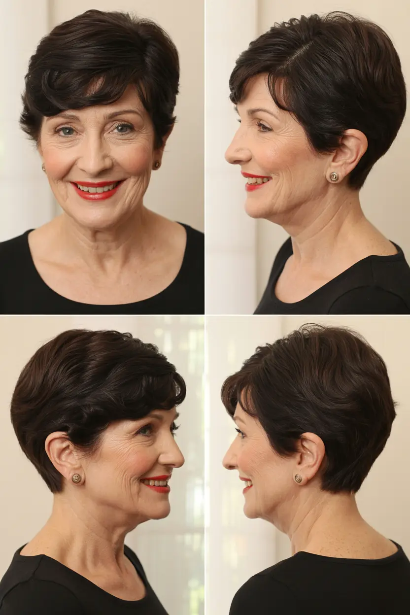 3.jet black pixie with money piece
