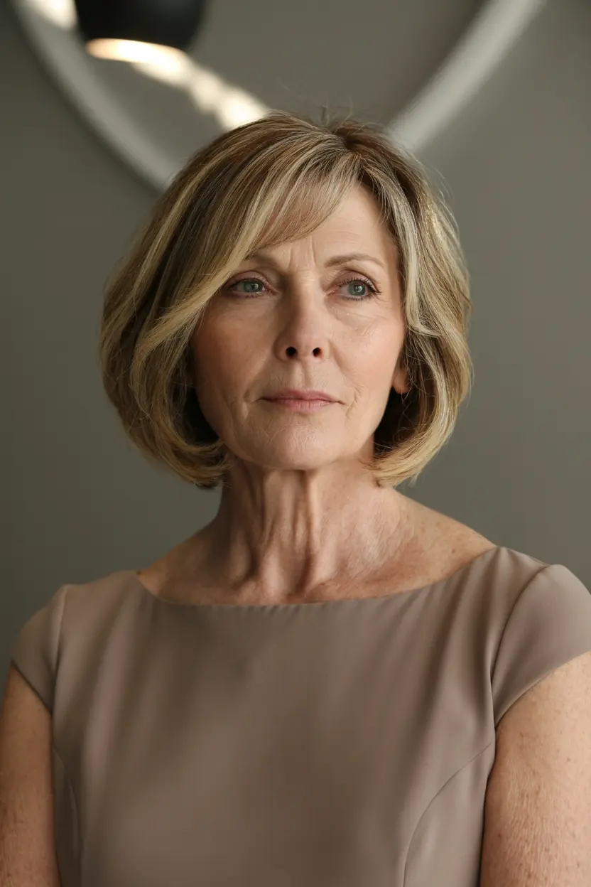 3.layered chin length bob