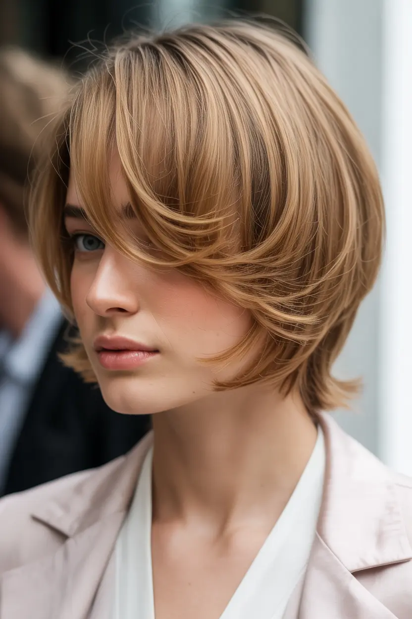 30.layered butterfly cut for fine hair