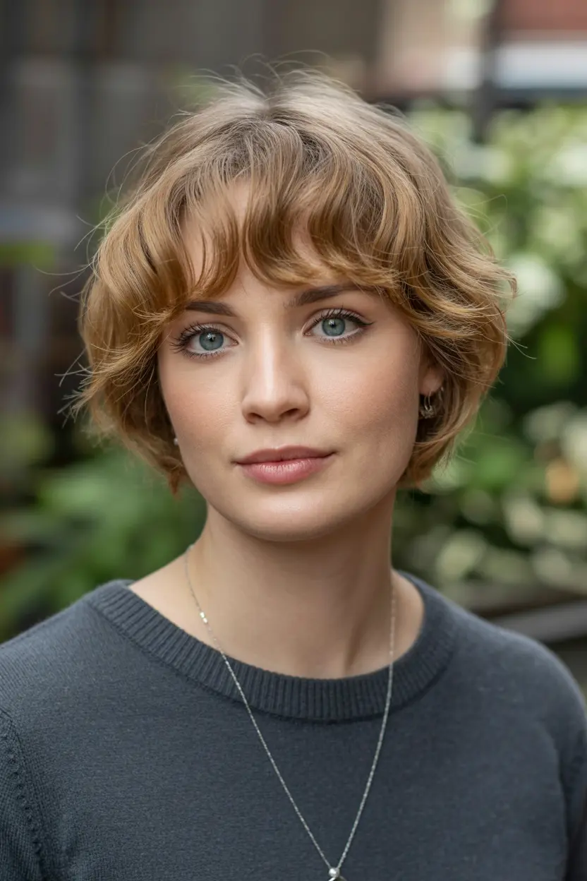 33.pretty curly brown pixie bob