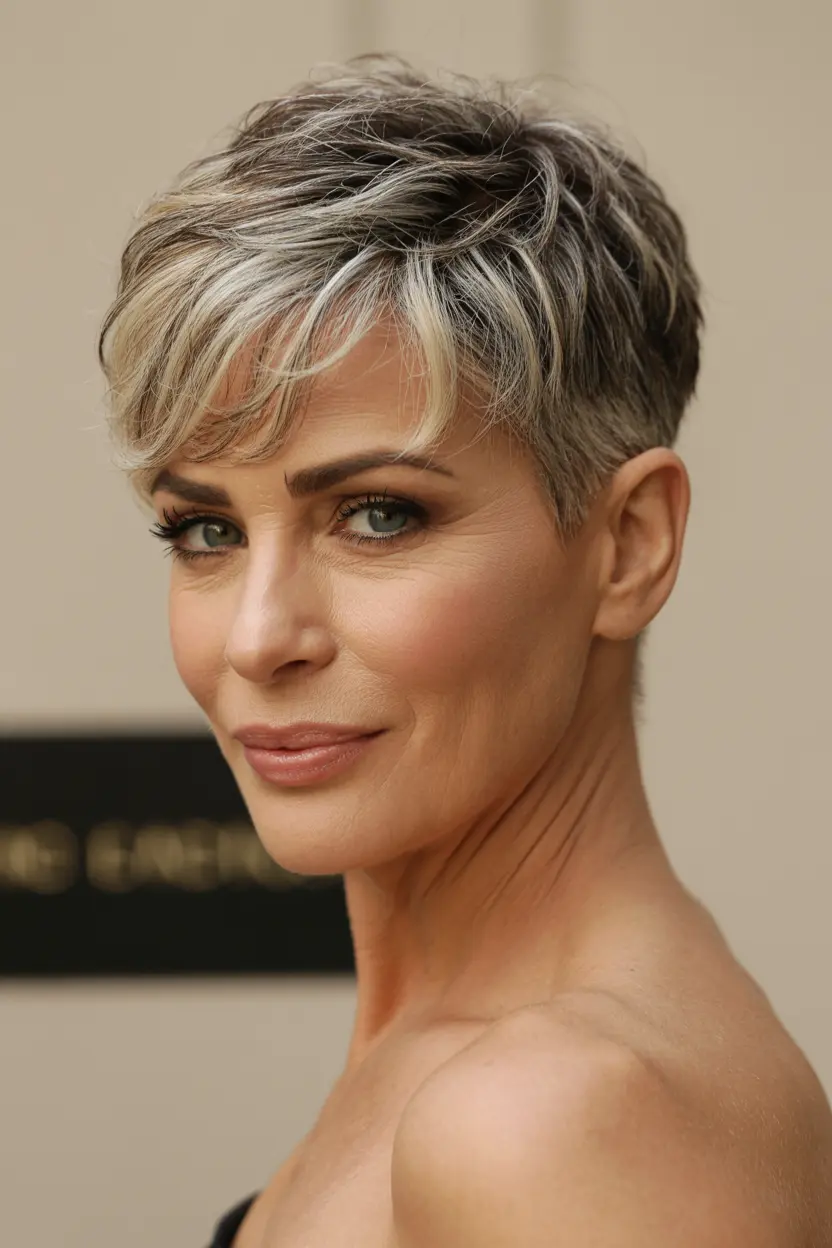 34. choppy pixie with undercut