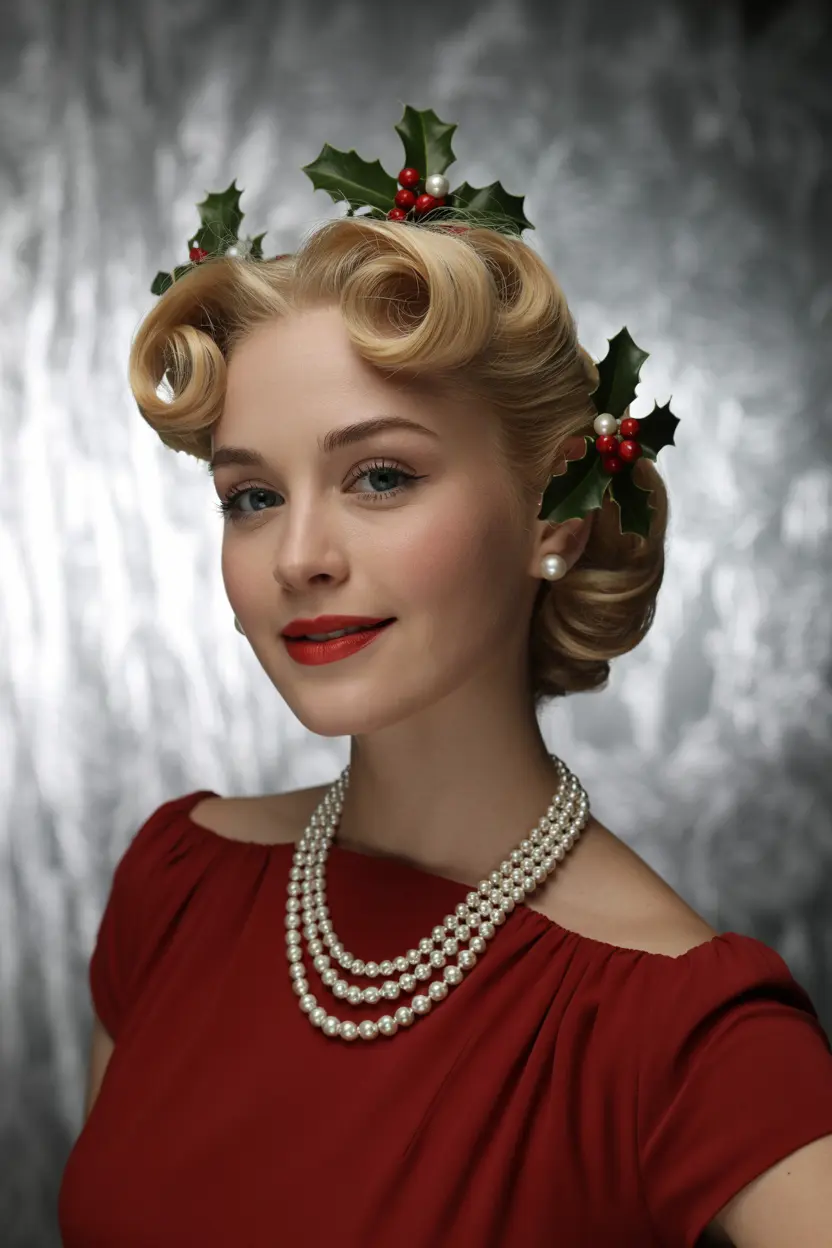 34.sculpted beehive with holiday accessories