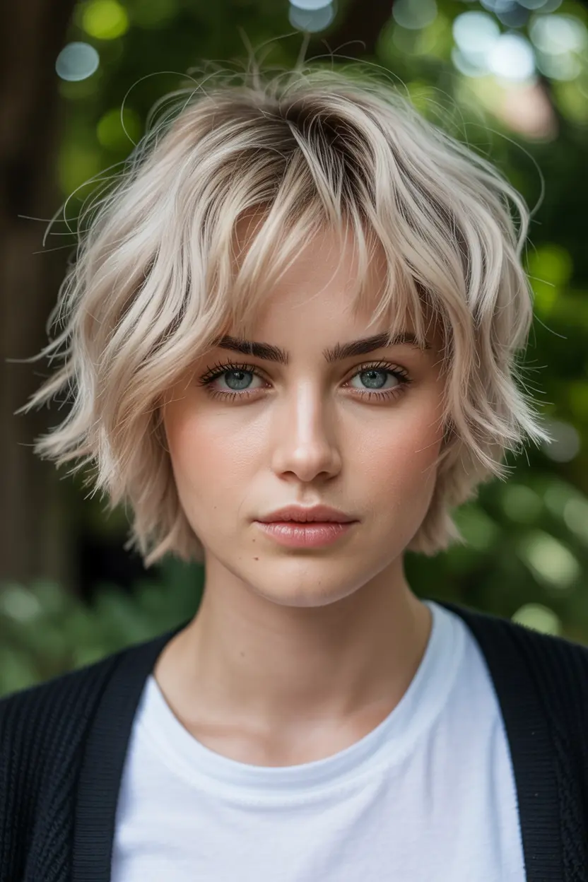 35.choppy butterfly cut for a tousled look