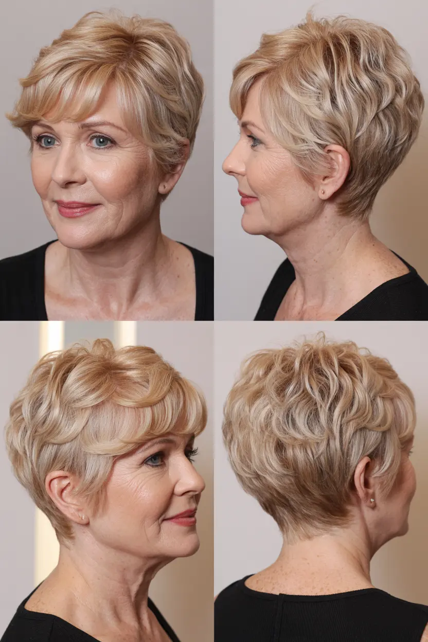 35.choppy pixie for thin hair