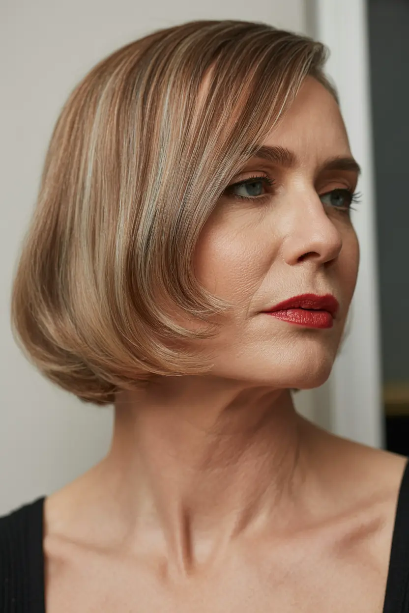35.sleek inverted bob