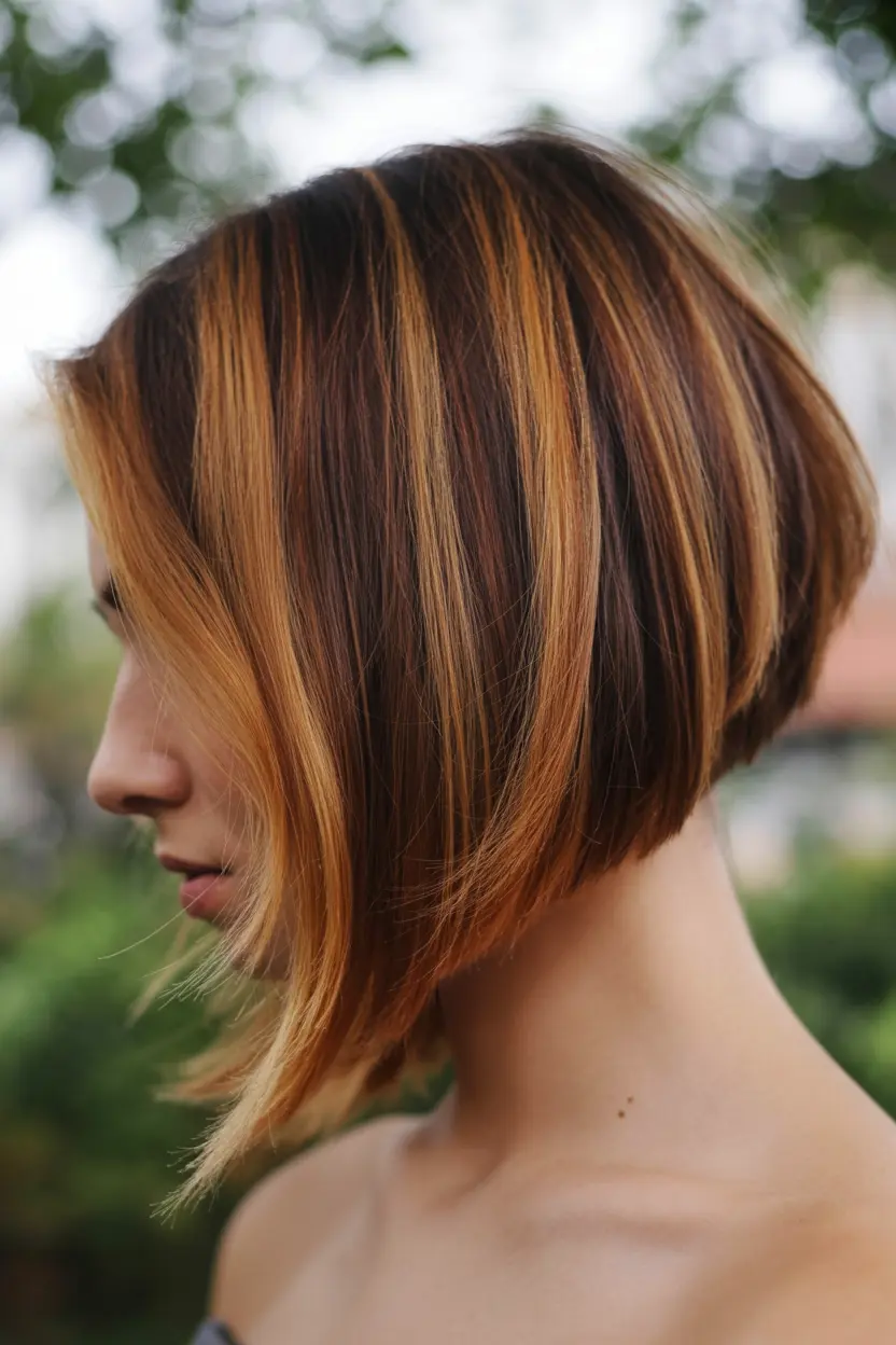 36.short A line bob with longer layers