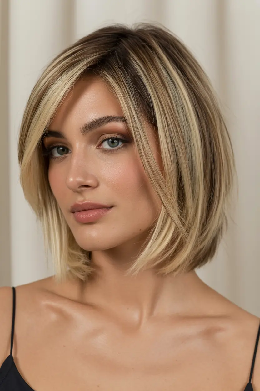37.soft and full layered bob