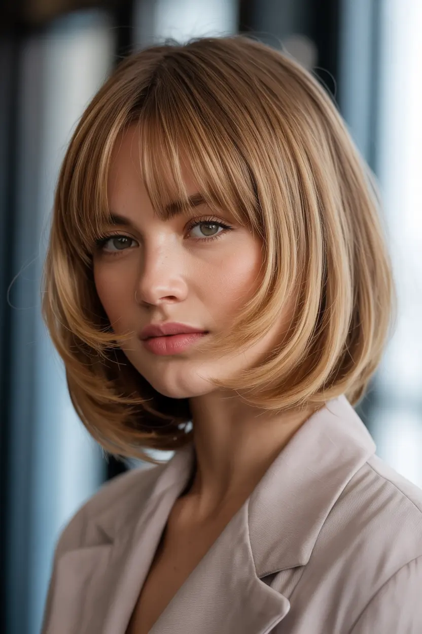 4.butterfly haircut with curtain bangs