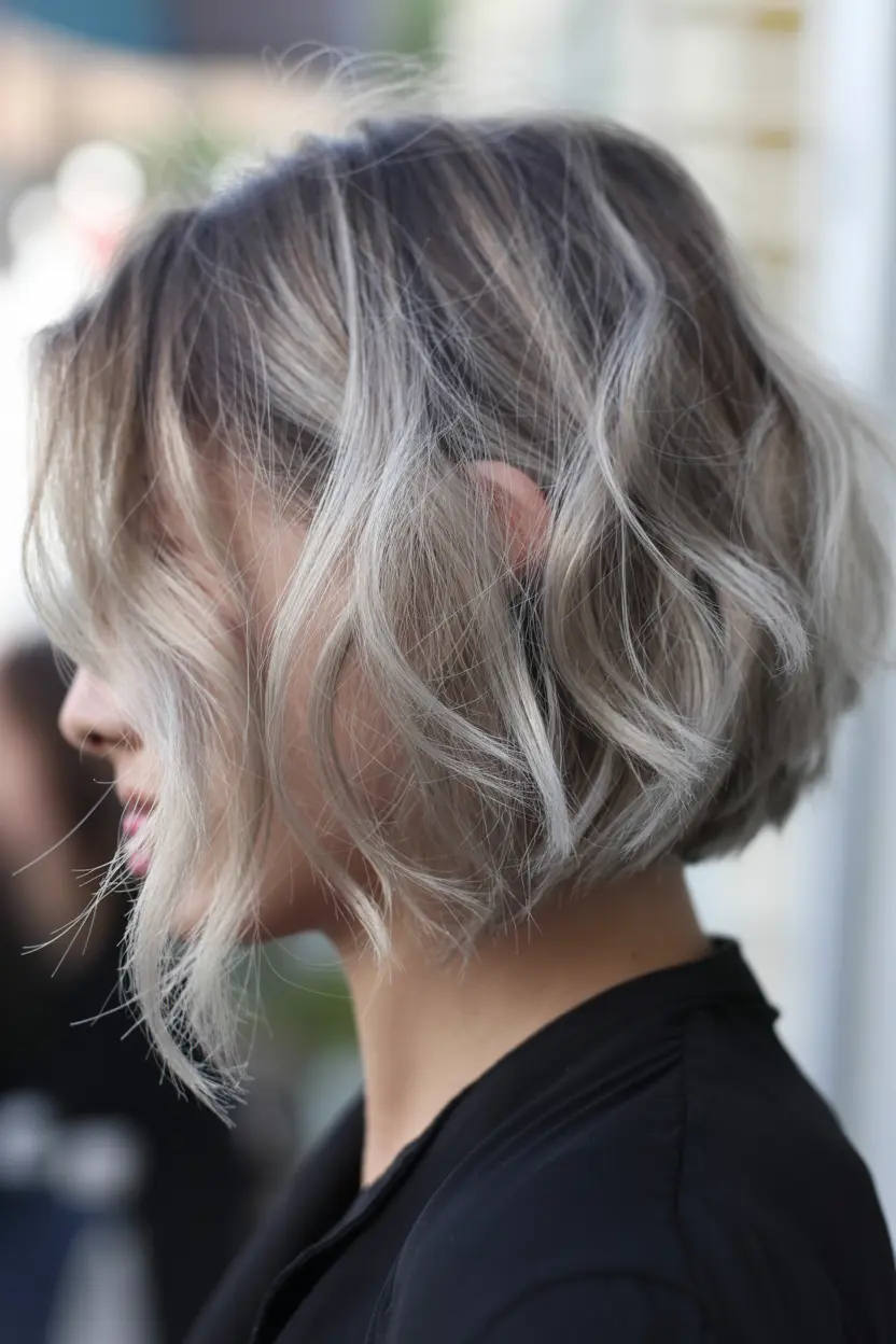 4.tousled and textured bob