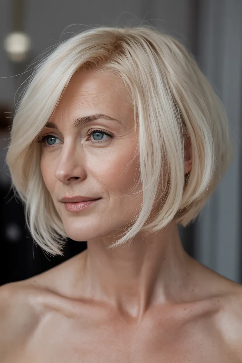 40.short asymmetrical bob
