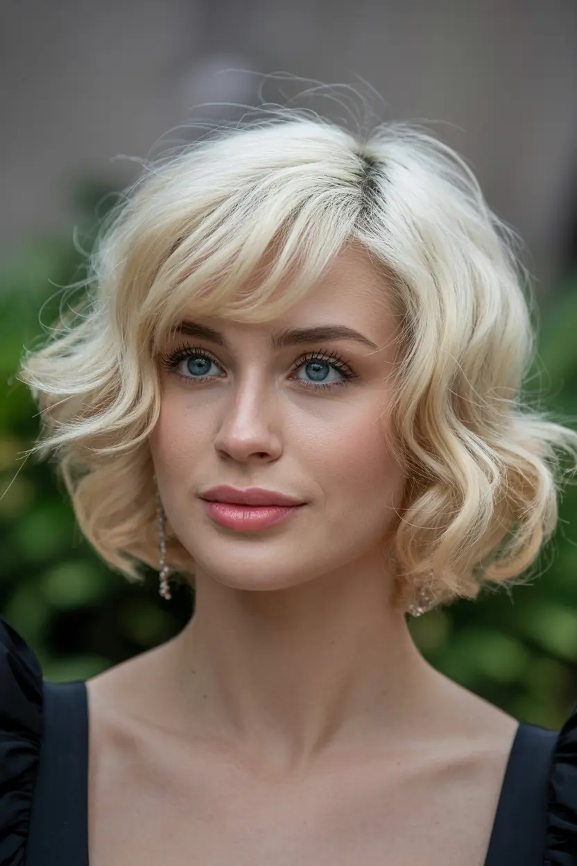 44.stacked curly bob