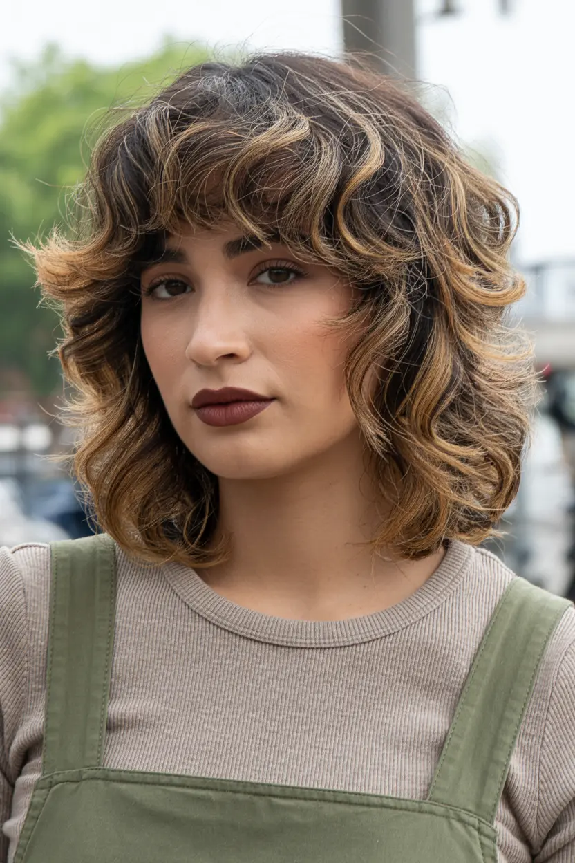 44.thick beachy waves