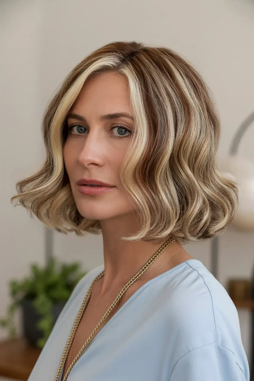 48.collarbone length cut for thick hair
