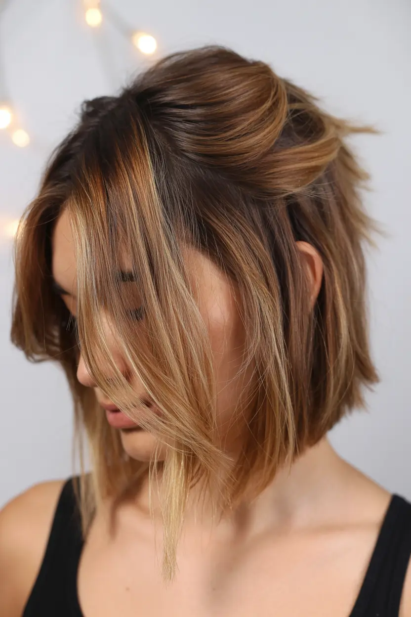 48.faux asymmetrical bob