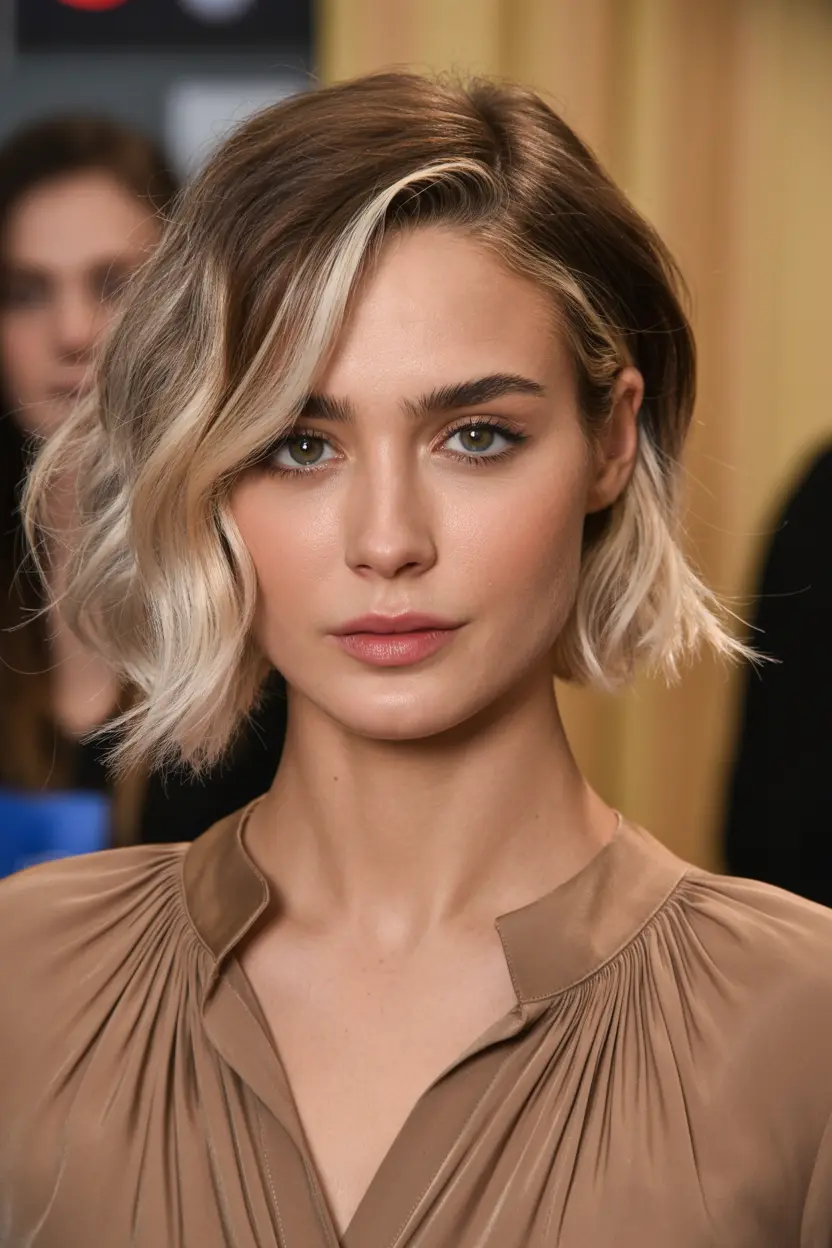 49.stacked wavy bob for thick hair