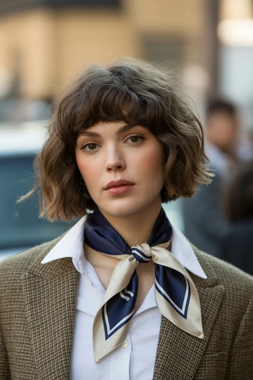 5. wavy textured bob