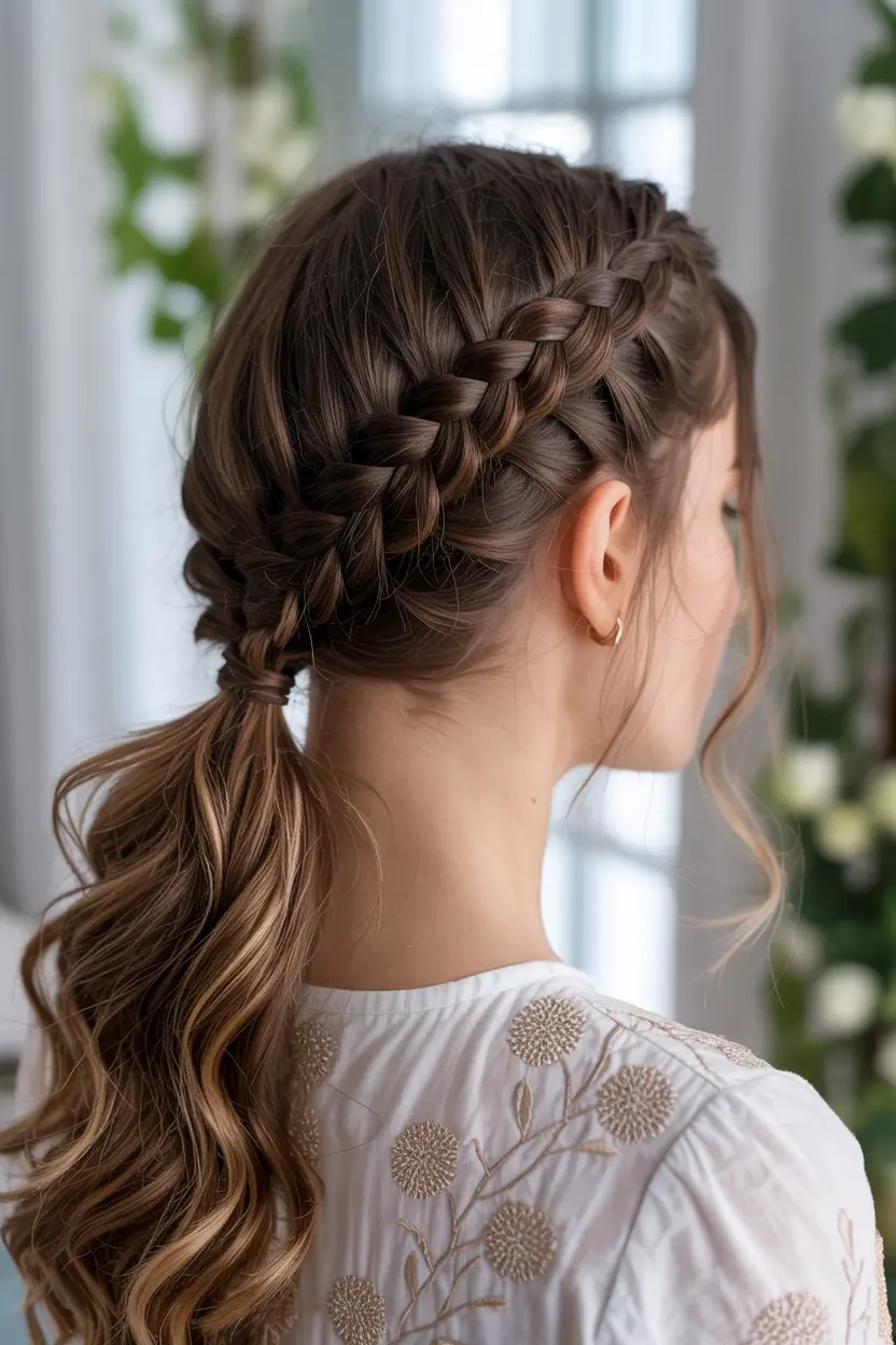 5.minimalist ponytail wedding hairstyle
