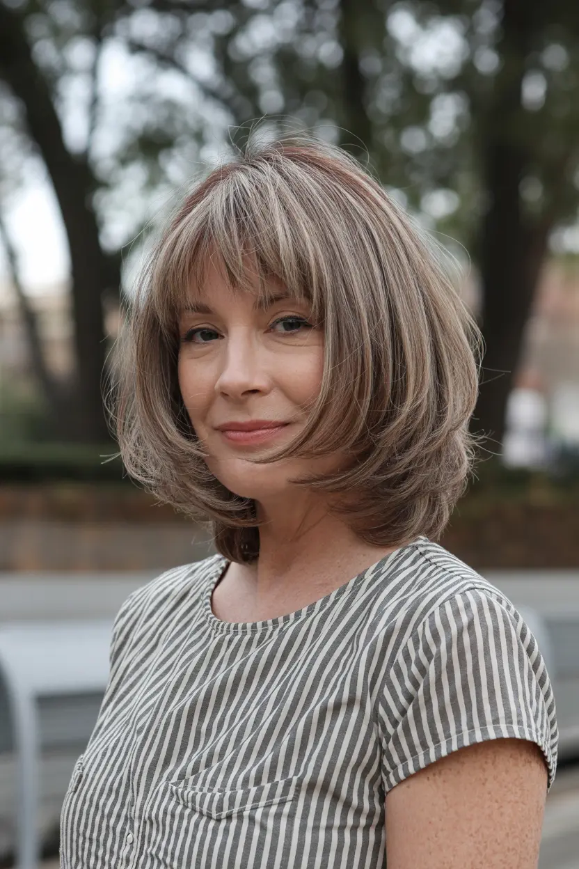 53.edgy choppy bob with layers